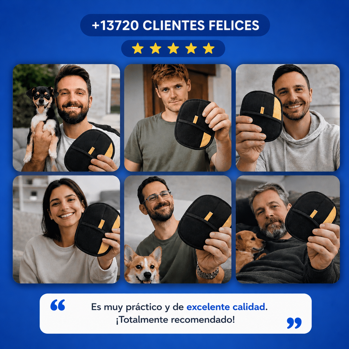 Guante Quita Pelos Reutilizable - De Nucora